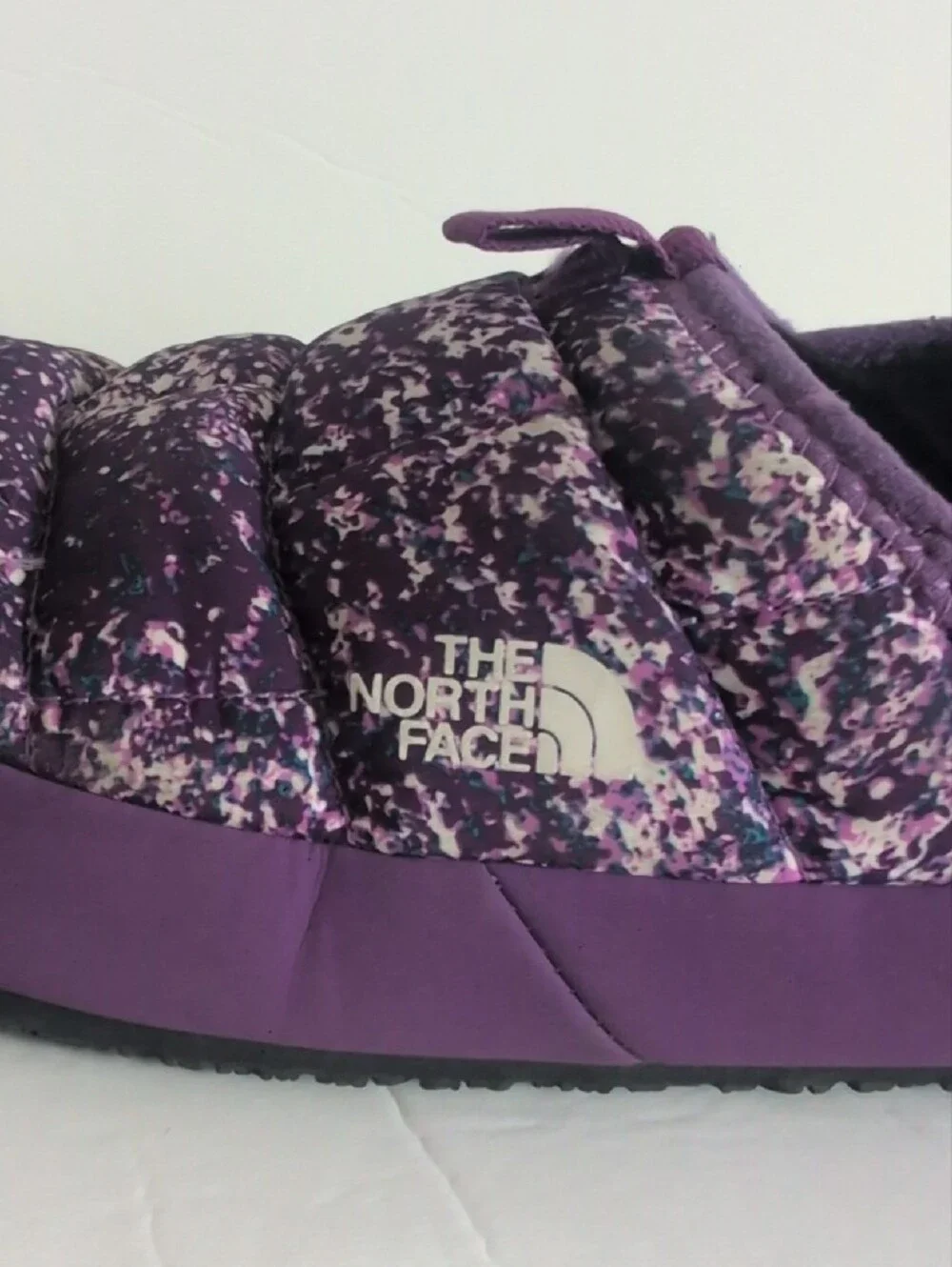 The North Face Kid's Purple Quilted Slip-On Slippers